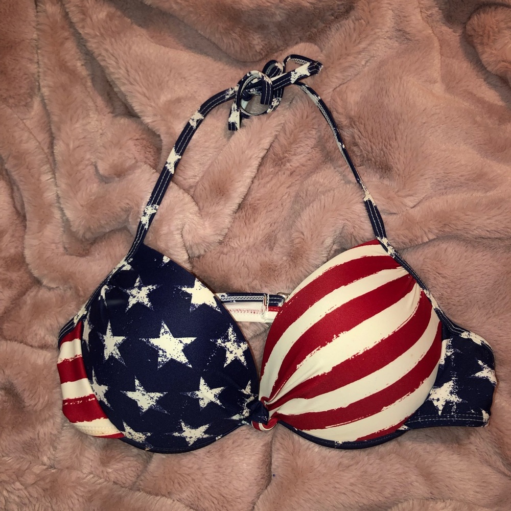 American flag bikini top